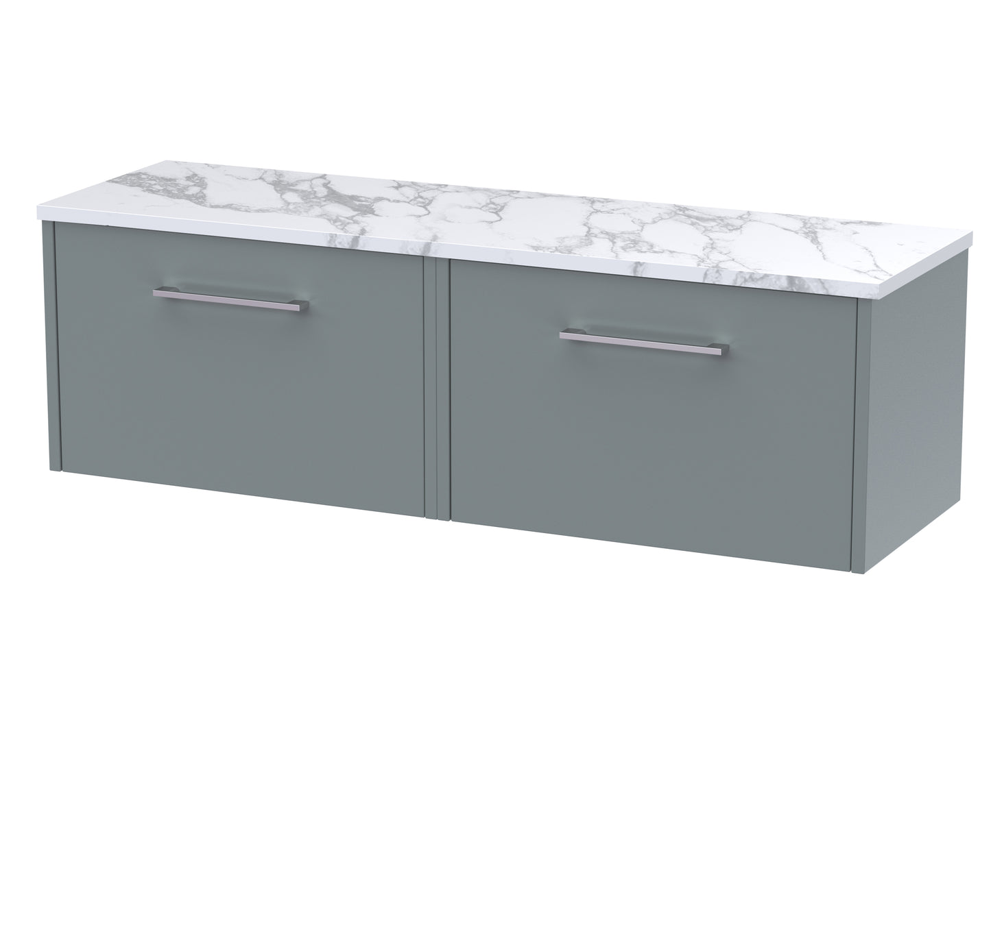 Hudson Reed 1200 Wall Hung 2-Drawer Vanity & Laminate Worktop