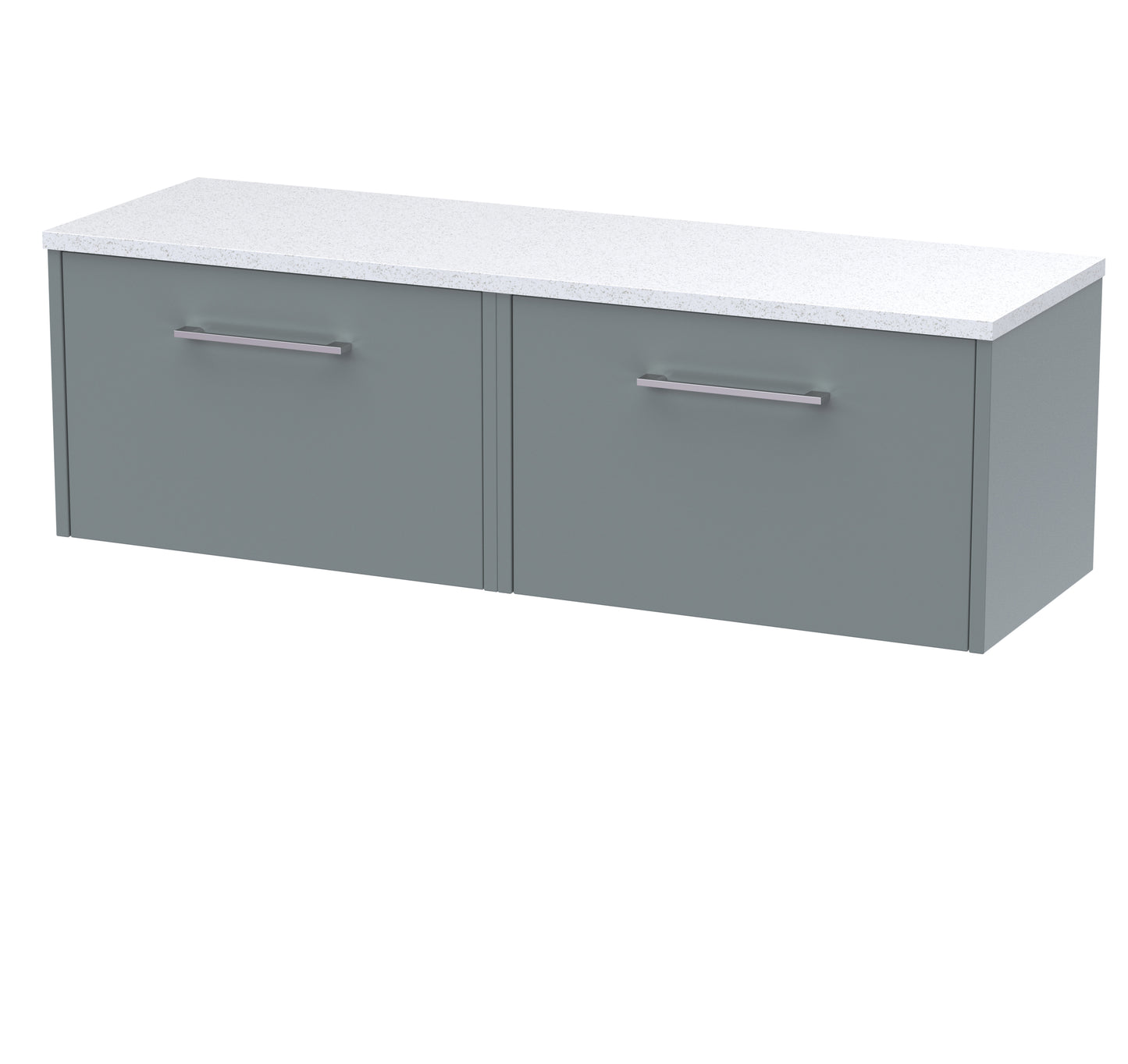 Hudson Reed 1200 Wall Hung 2-Drawer Vanity & Laminate Worktop