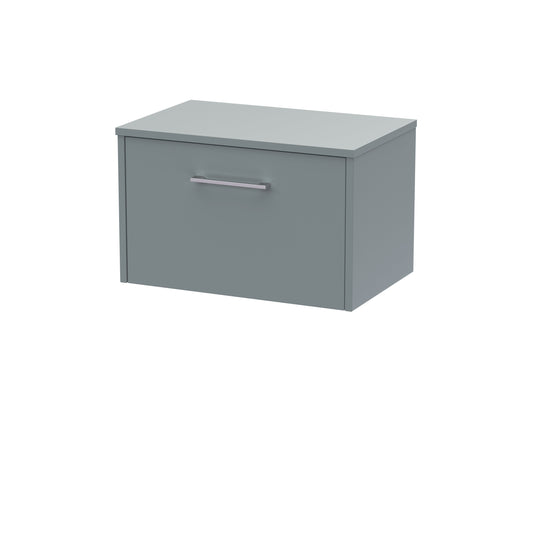 Hudson Reed 600mm Wall Hung Single Drawer Vanity & Worktop