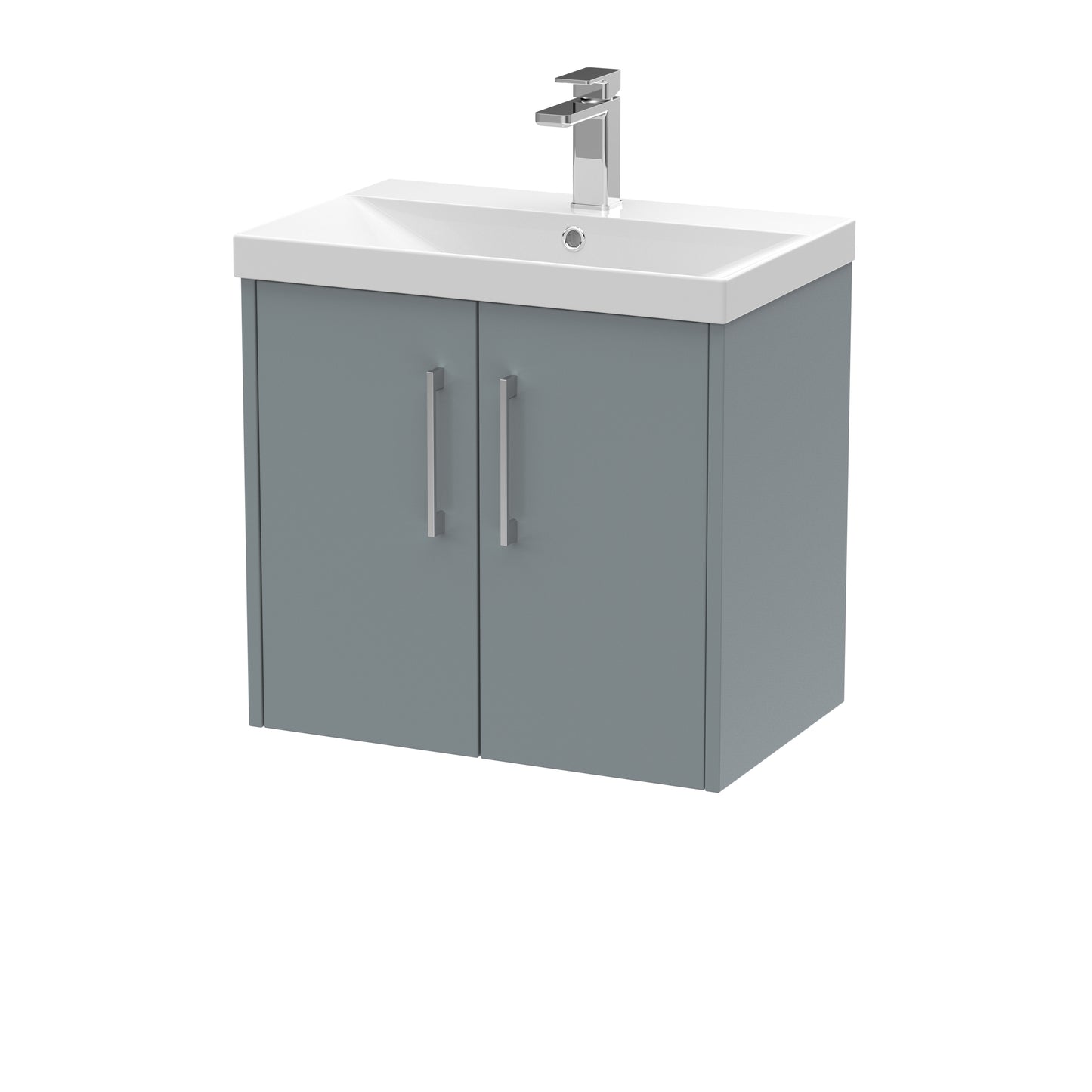 Hudson Reed 600mm Wall Hung 2 Door Vanity & Basin 3