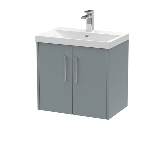 Hudson Reed 600mm Wall Hung 2 Door Vanity & Basin 3