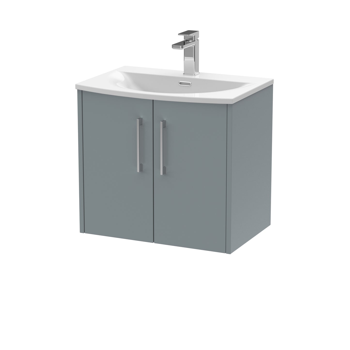 Hudson Reed 600mm Wall Hung 2 Door Vanity & Basin 4