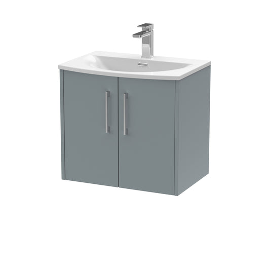 Hudson Reed 600mm Wall Hung 2 Door Vanity & Basin 4