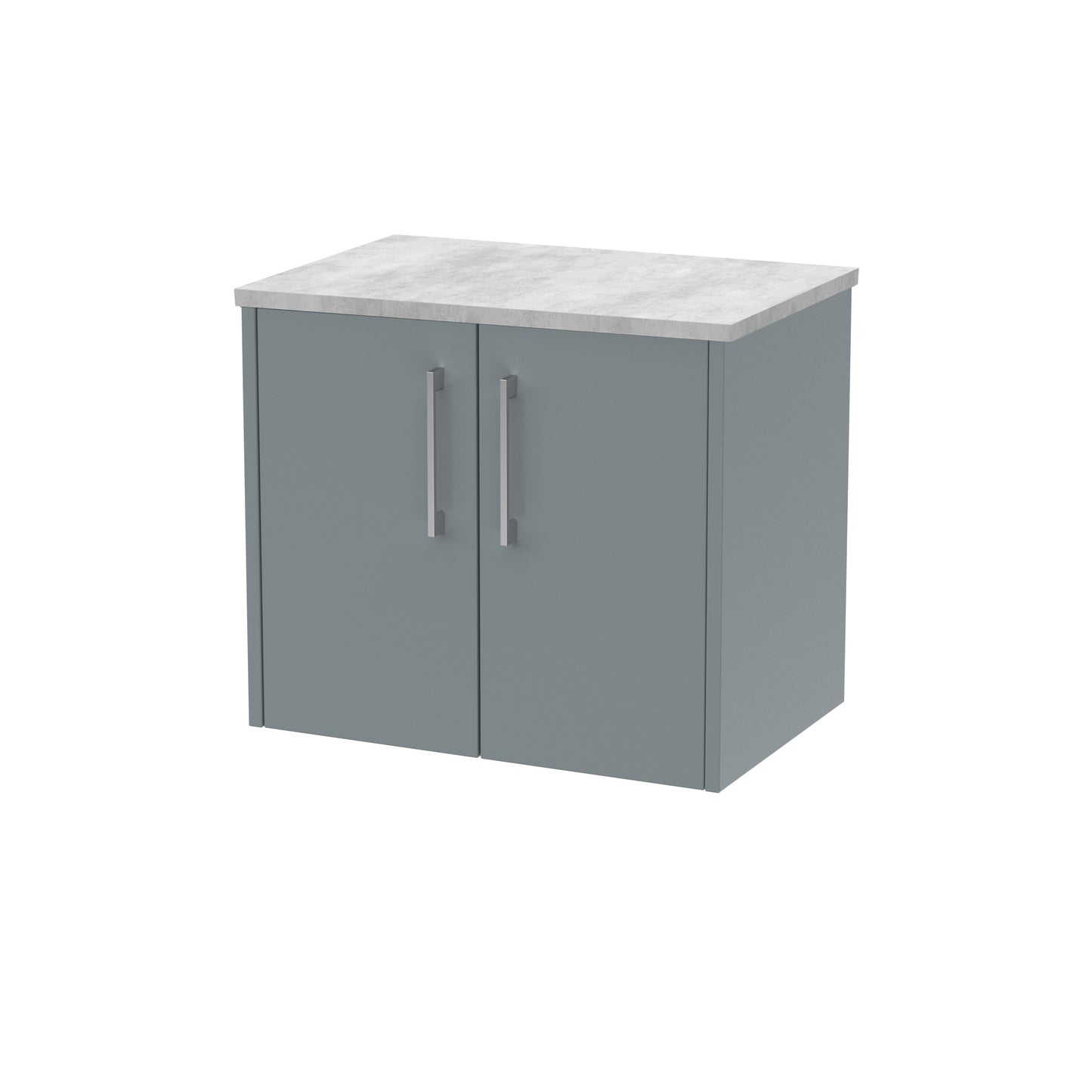 Hudson Reed 600mm Wall Hung 2 Door Vanity & Laminate Top