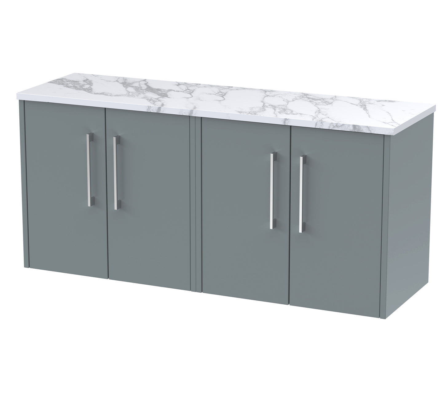 Hudson Reed 1200 Wall Hung 4-Door Vanity & Laminate Worktop