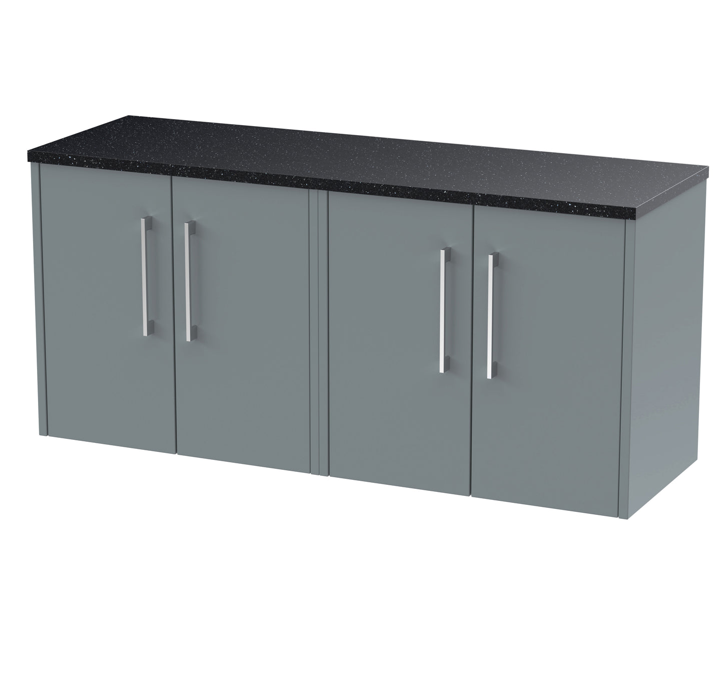 Hudson Reed 1200 Wall Hung 4-Door Vanity & Laminate Worktop