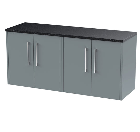 Hudson Reed 1200 Wall Hung 4-Door Vanity & Laminate Worktop