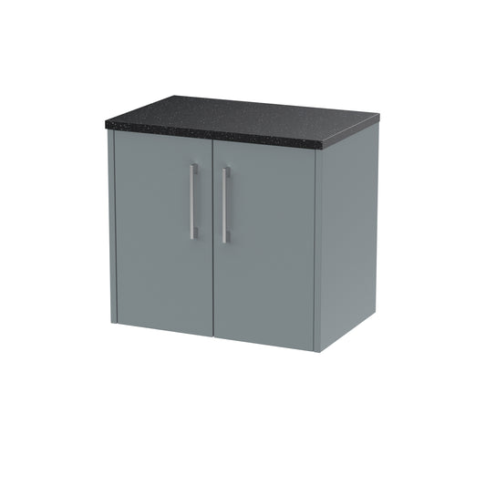 Hudson Reed 600mm Wall Hung 2 Door Vanity & Laminate Top