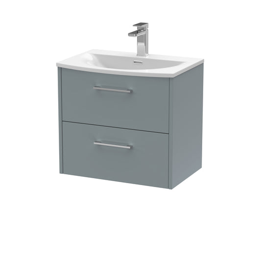 Hudson Reed 600mm Wall Hung 2 Drawer Vanity & Basin 4
