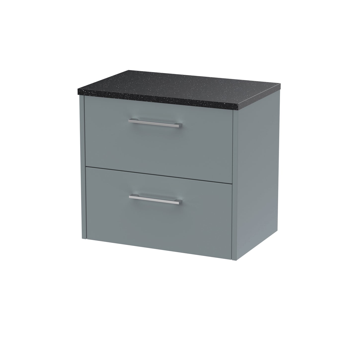 Hudson Reed 600mm Wall Hung 2 Drawer Vanity & Laminate Top