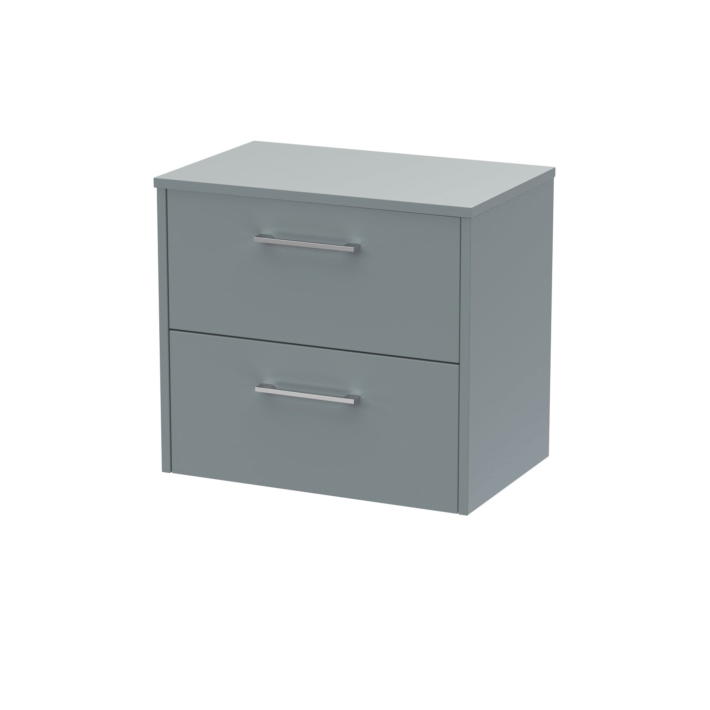 Hudson Reed 600mm Wall Hung 2 Drawer Vanity & Worktop