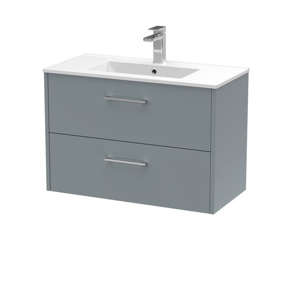 Hudson Reed 800mm Wall Hung 2 Drawer Vanity & Basin 2