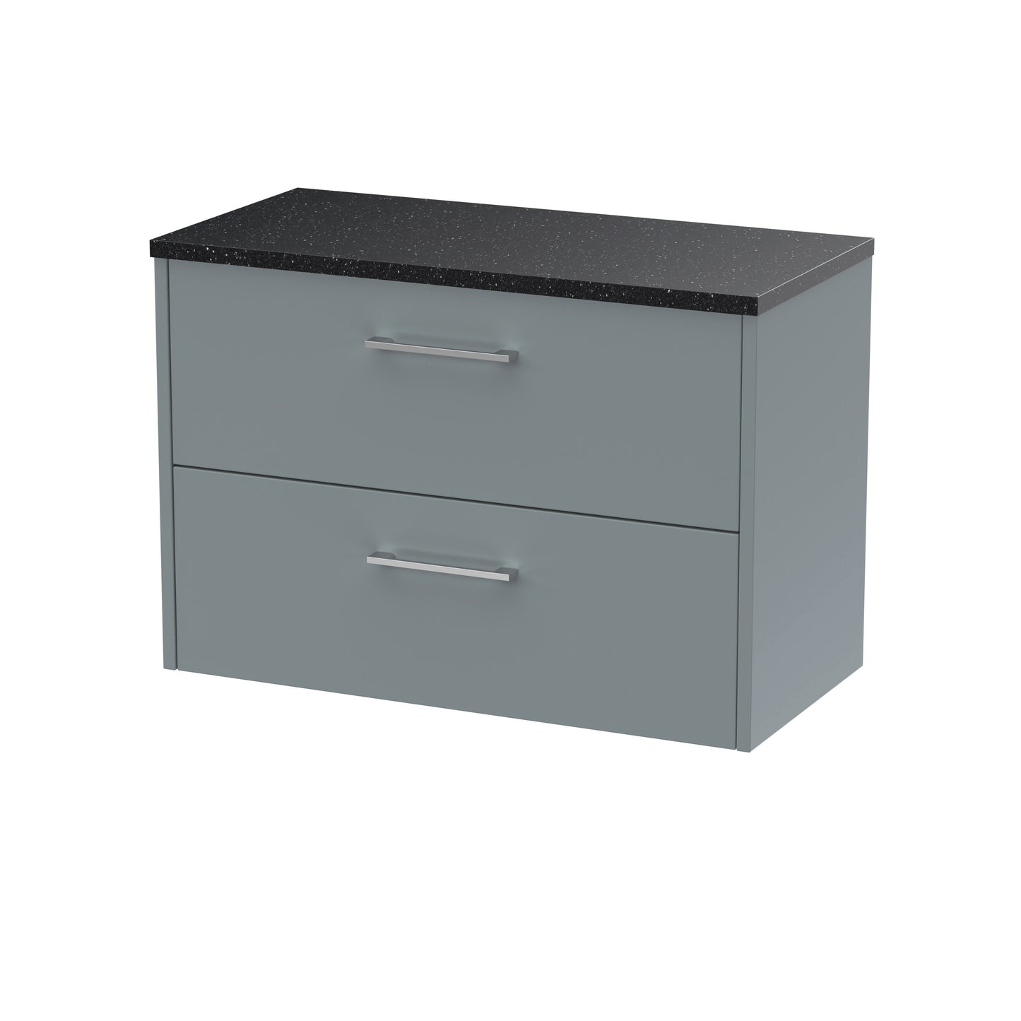 Hudson Reed 800mm Wall Hung 2 Drawer Vanity & Laminate Top