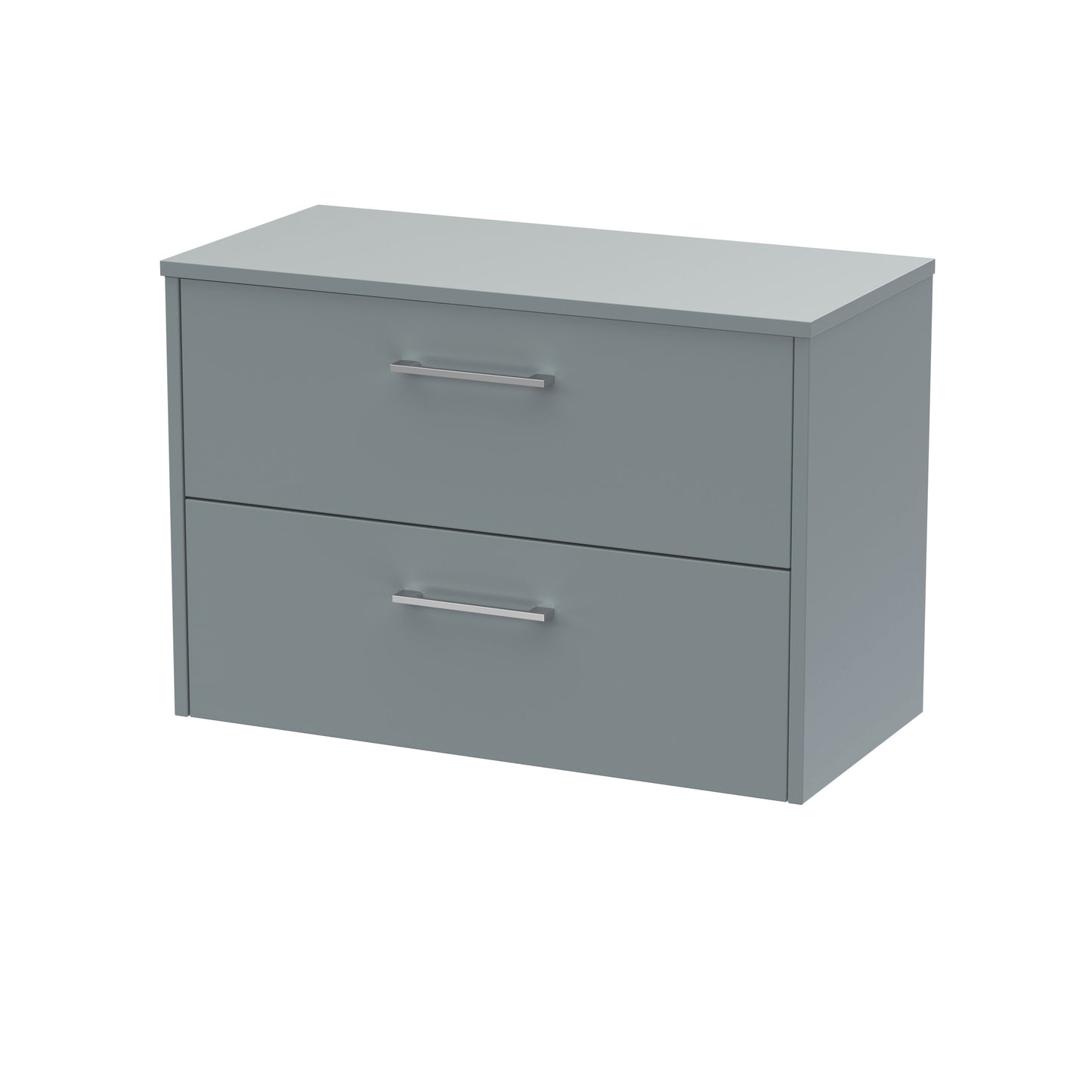 Hudson Reed 800mm Wall Hung 2 Drawer Vanity & Worktop