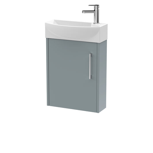 Hudson Reed 440mm Wall Hung 1 Door Unit & 1TH Basin LH