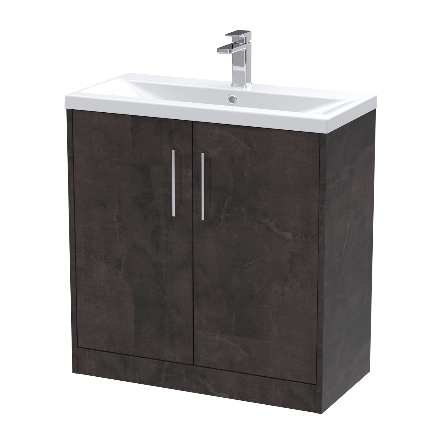 Hudson Reed 800mm Floor Standing 2 Door Vanity & Basin 1