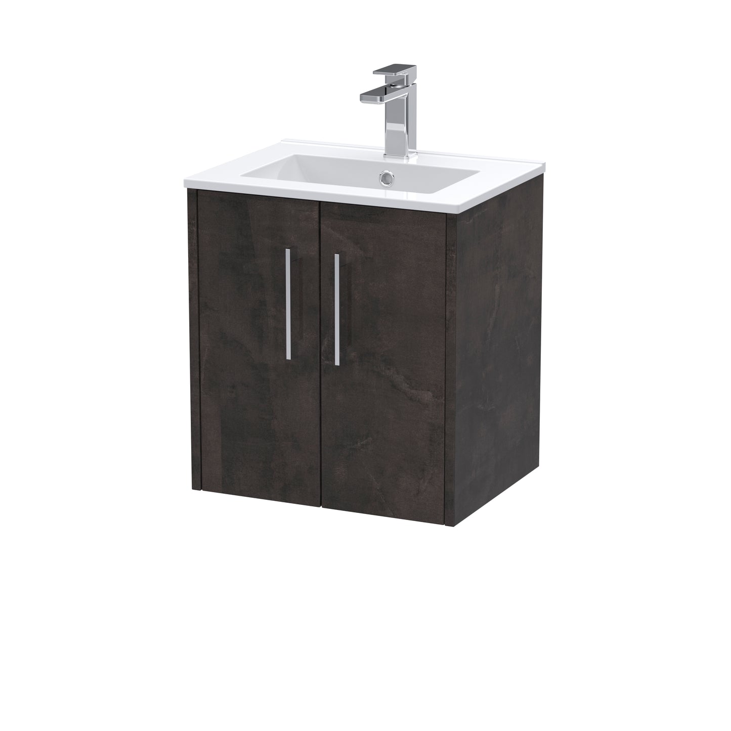 Hudson Reed 500mm Wall Hung 2 Door Vanity & Basin 2