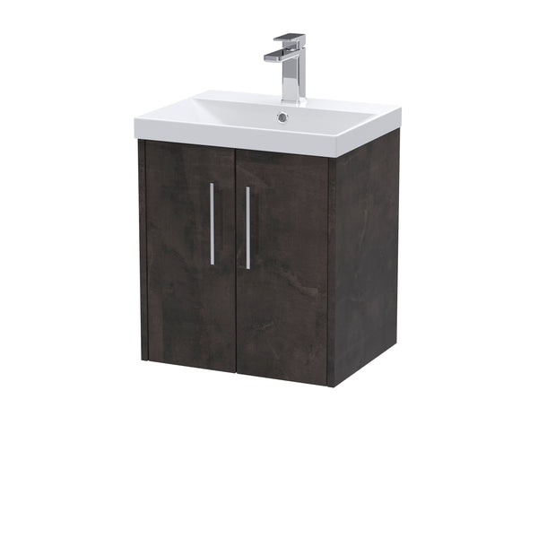 Hudson Reed 500mm Wall Hung 2 Door Vanity & Basin 3