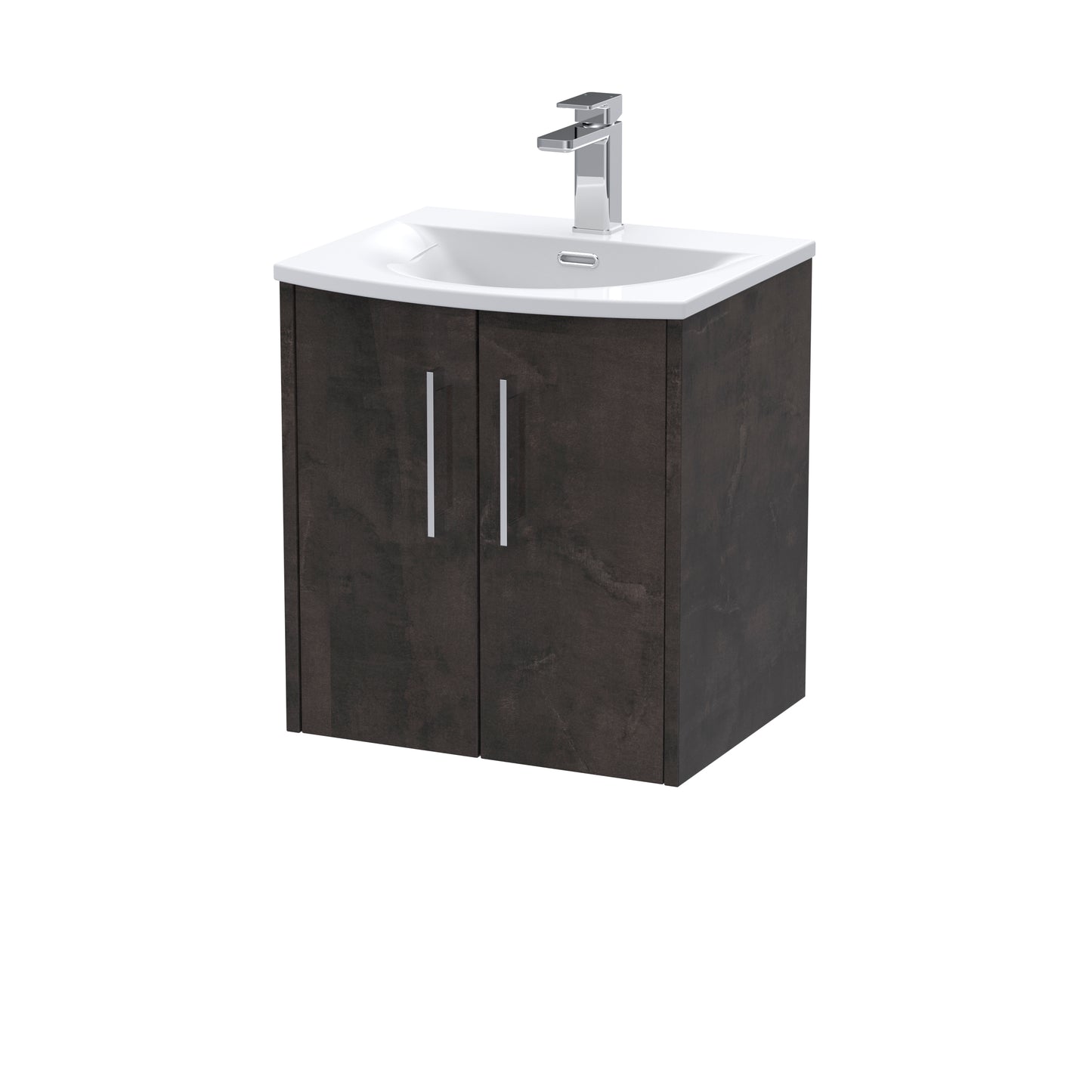 Hudson Reed 500mm Wall Hung 2 Door Vanity & Basin 4
