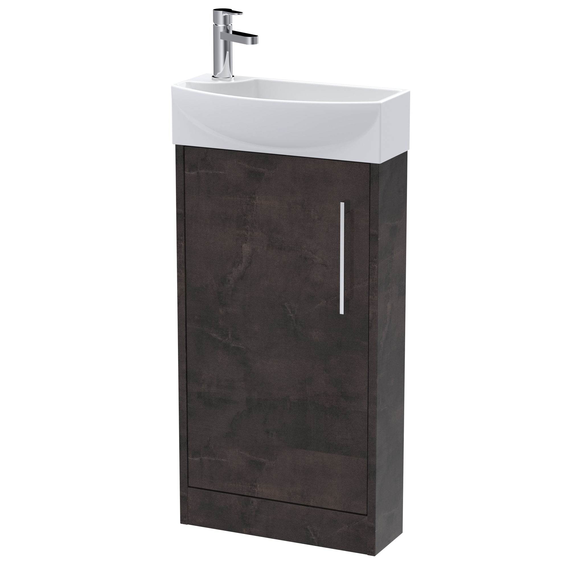 Hudson Reed 440mm Floor Standing 1 Door Unit & 1TH Basin RH