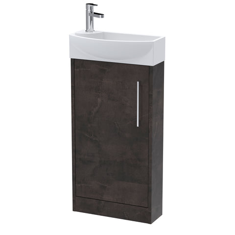 Hudson Reed 440mm Floor Standing 1 Door Unit & 1TH Basin RH