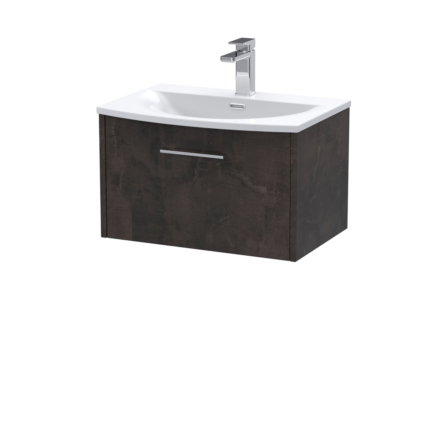 Hudson Reed 600mm Wall Hung 1 Drawer Vanity & Basin 4