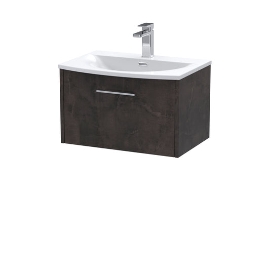 Hudson Reed 600mm Wall Hung 1 Drawer Vanity & Basin 4