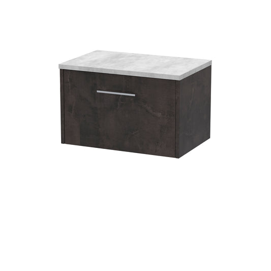 Hudson Reed 600mm Wall Hung 1 Drawer Vanity & Worktop