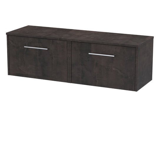 Hudson Reed 1200mm Wall Hung 2 Drawer Vanity & Worktop
