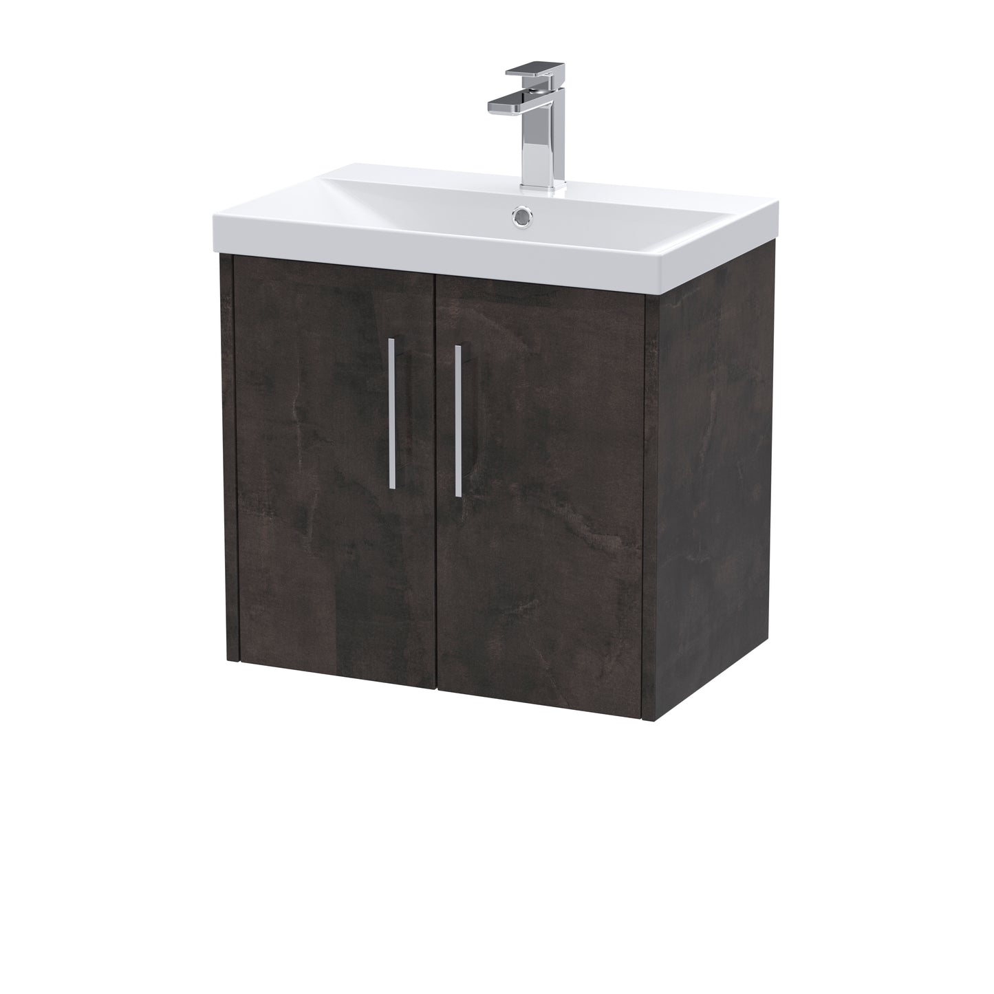Hudson Reed 600mm Wall Hung 2 Door Vanity & Basin 3