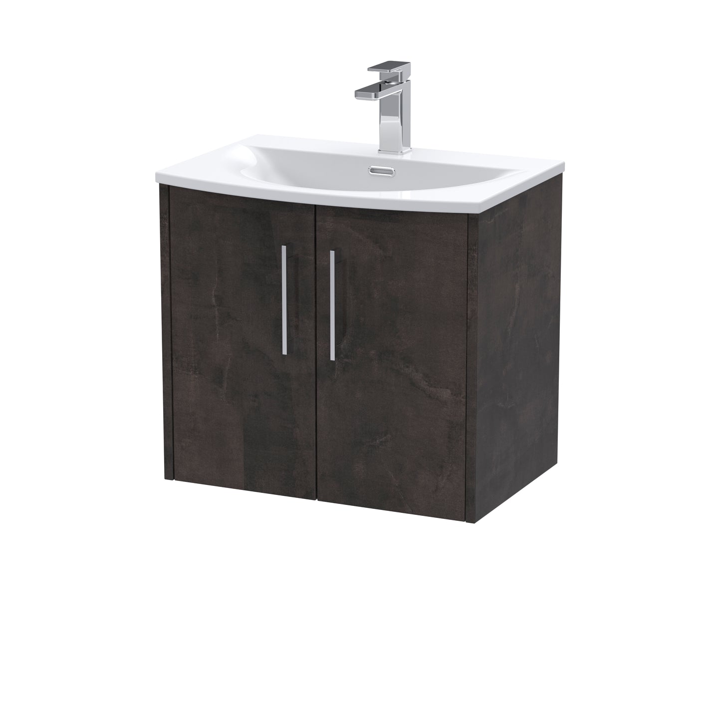Hudson Reed 600mm Wall Hung 2 Door Vanity & Basin 4