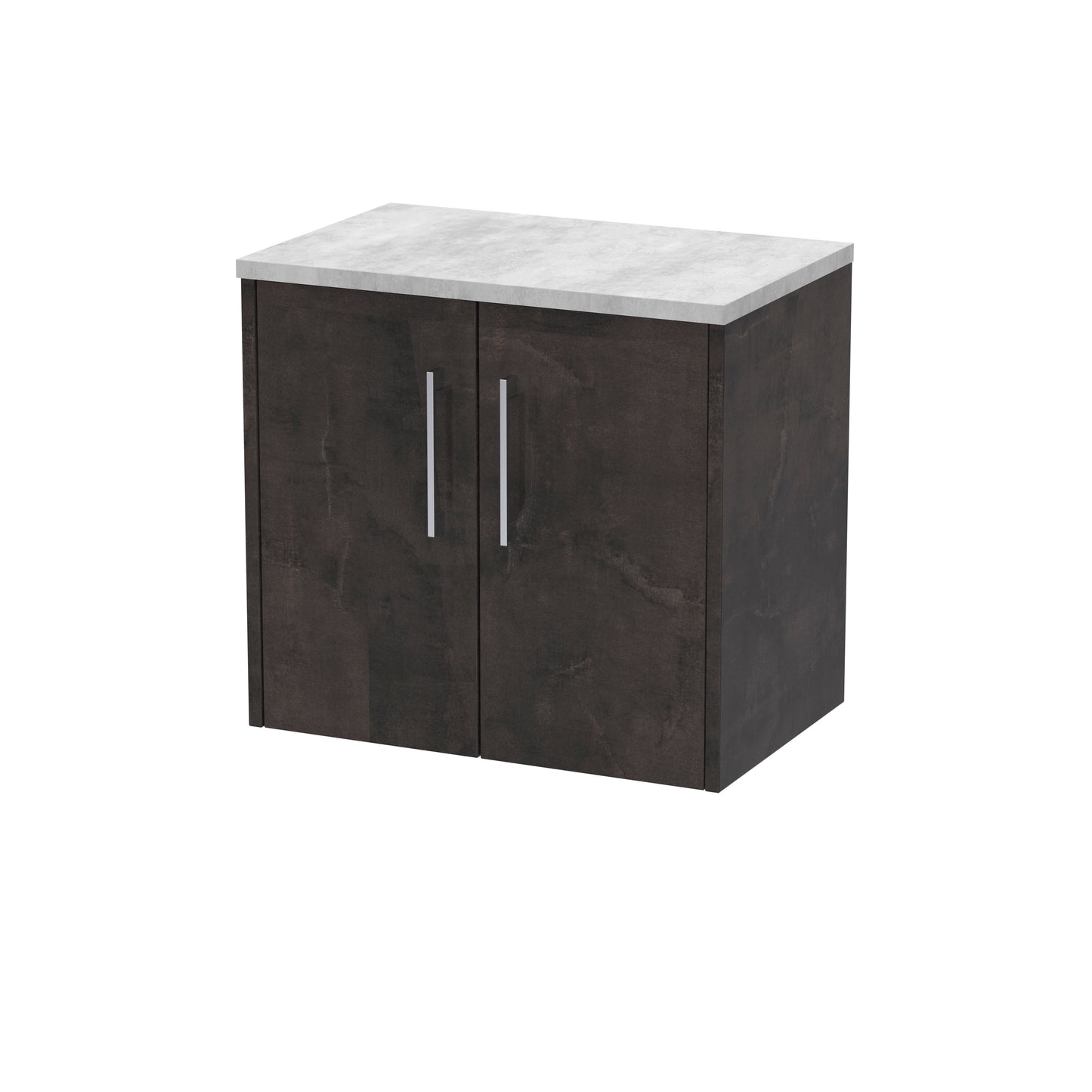 Hudson Reed 600mm Wall Hung 2 Door Vanity & Worktop