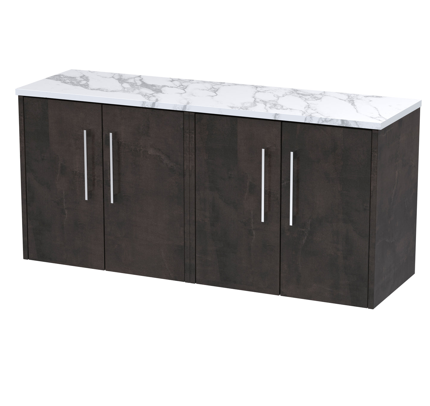 Hudson Reed 1200 Wall Hung 4-Door Vanity & Laminate Worktop