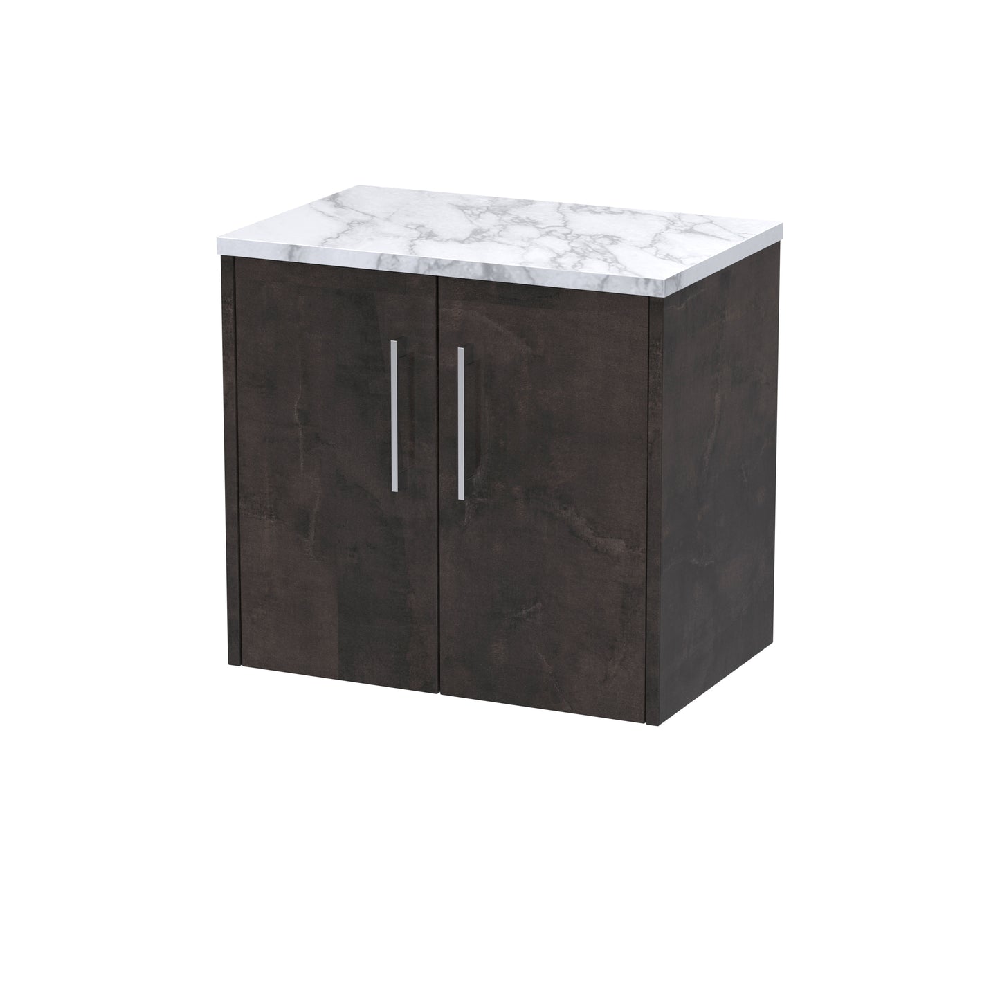 Hudson Reed 600 Wall Hung 2-Door Vanity & Laminate Worktop