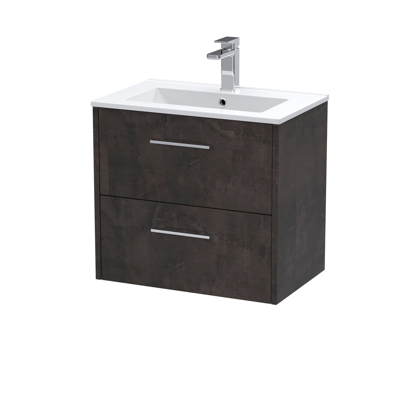 Hudson Reed 600mm Wall Hung 2 Drawer Vanity & Basin 2