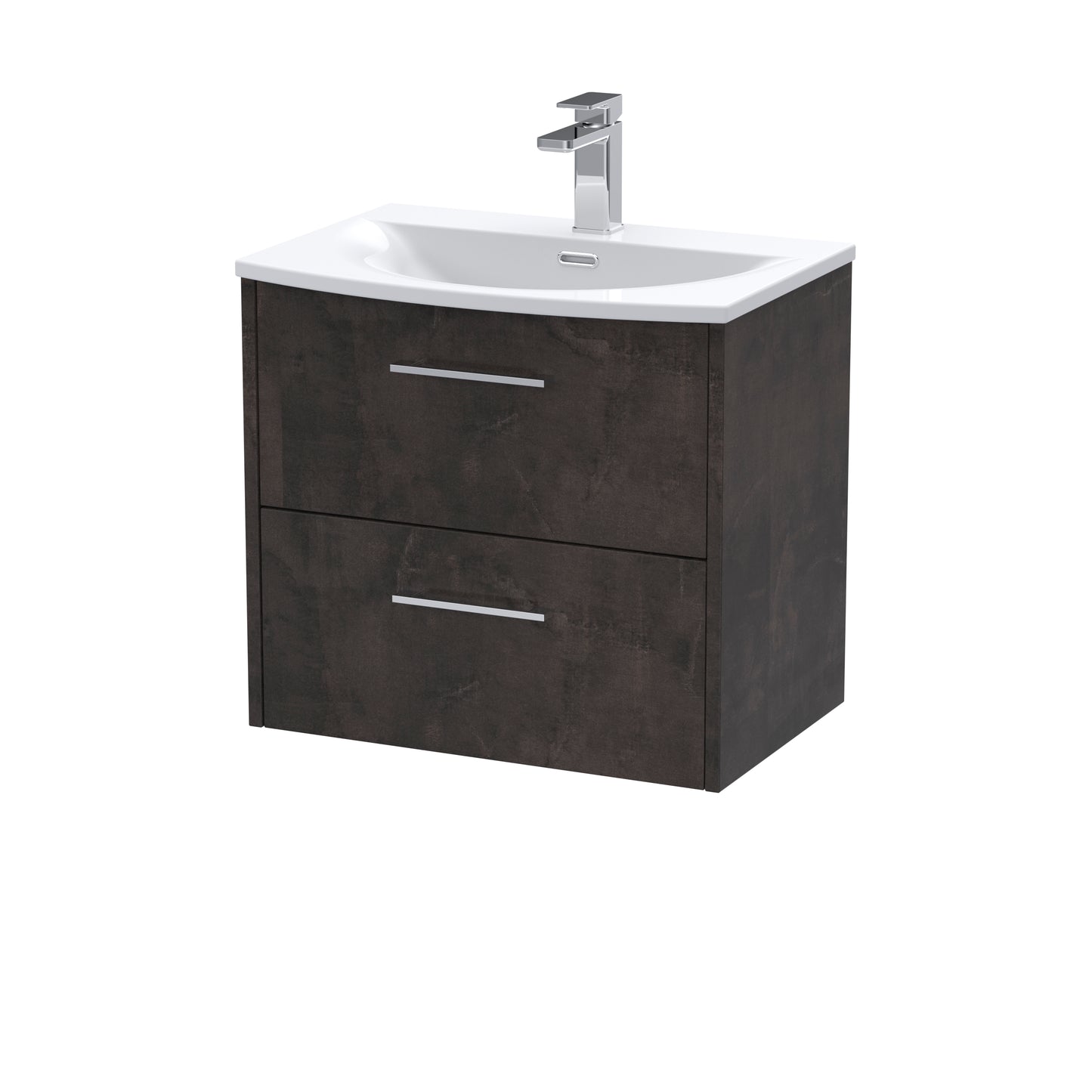 Hudson Reed 600mm Wall Hung 2 Drawer Vanity & Basin 4