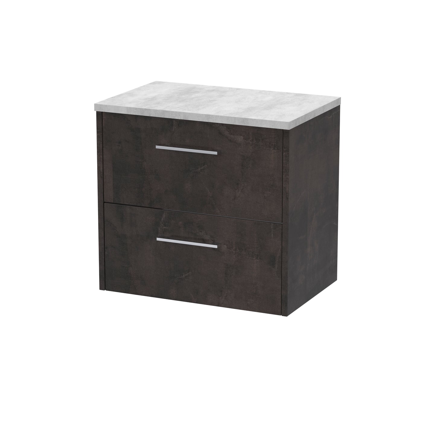 Hudson Reed 600mm Wall Hung 2 Drawer Vanity & Worktop