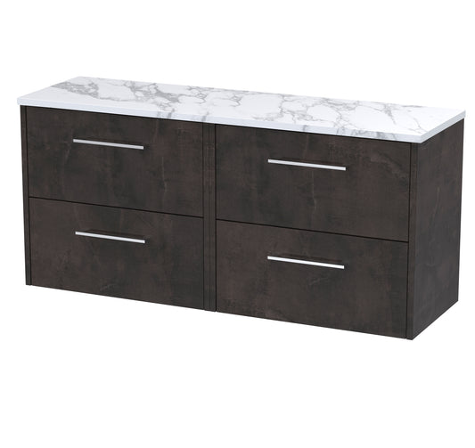Hudson Reed 1200 Wall Hung 4-Drawer Vanity & Laminate Worktop