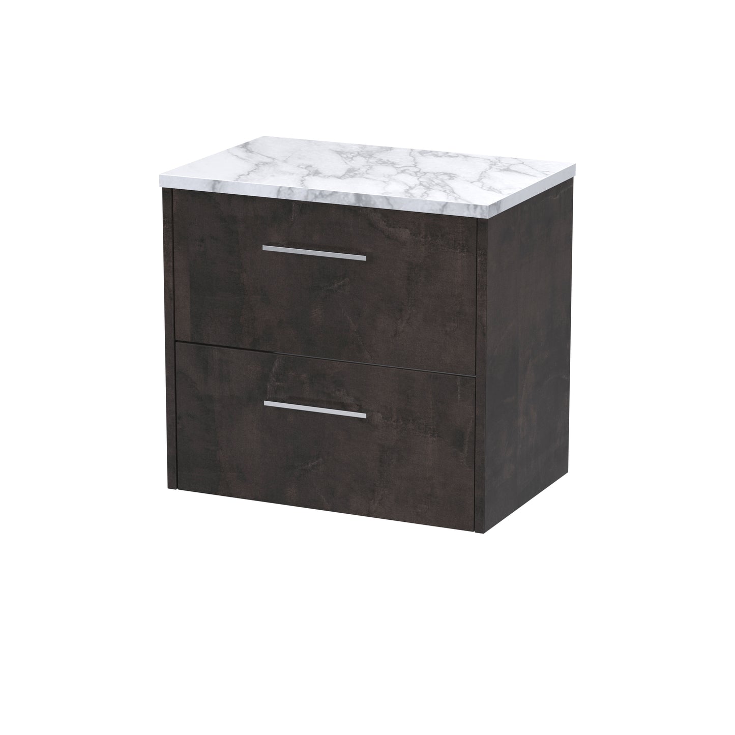 Hudson Reed 600 Wall Hung 2-Drawer Vanity & Laminate Worktop