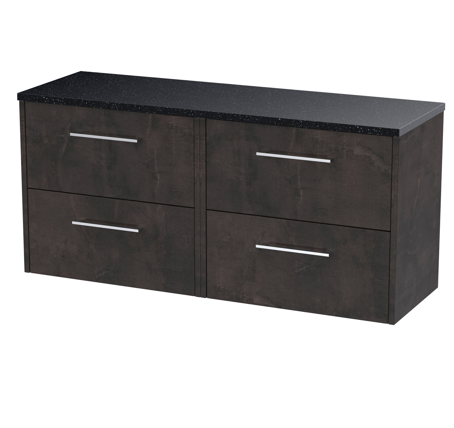 Hudson Reed 1200 Wall Hung 4-Drawer Vanity & Laminate Worktop