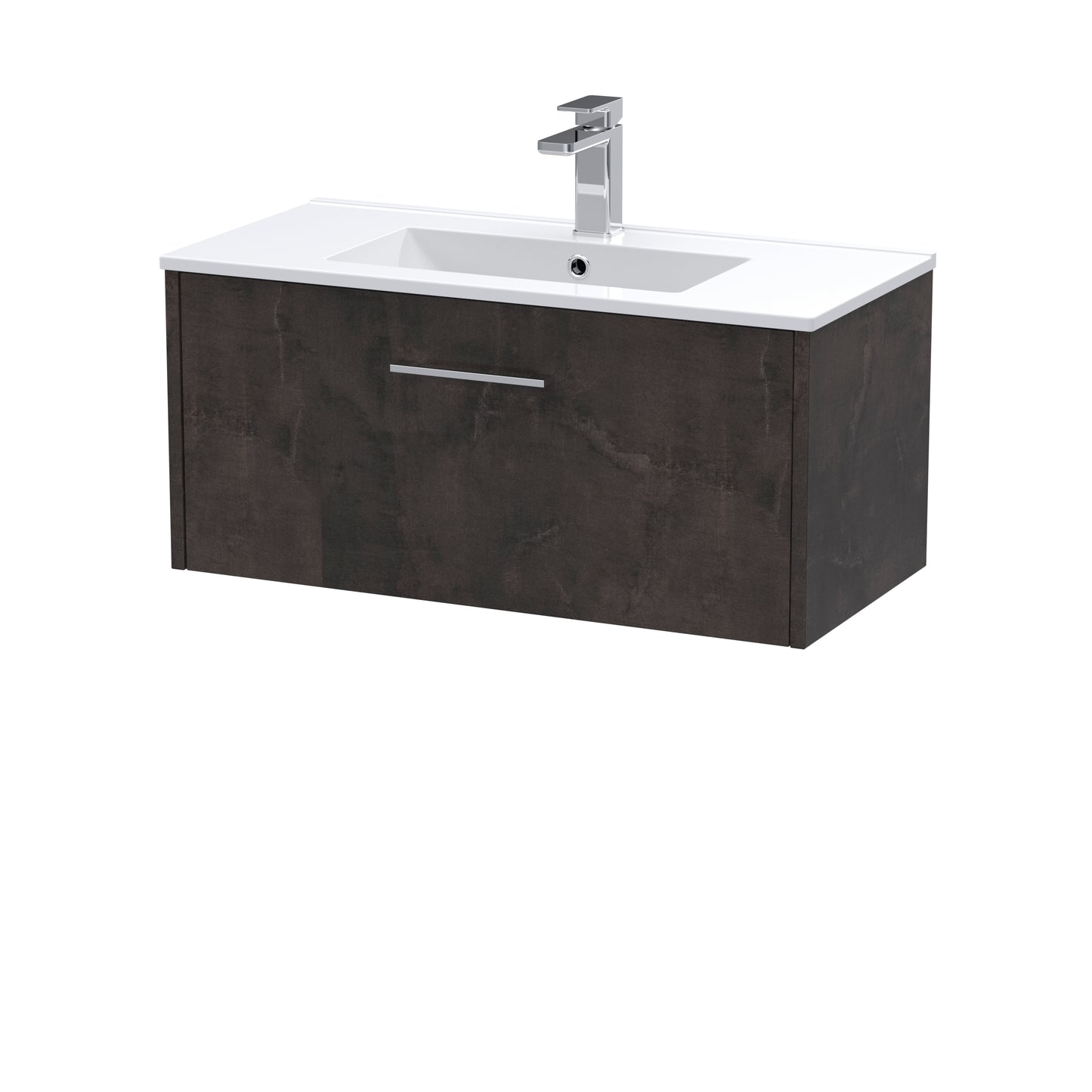 Hudson Reed 800mm Wall Hung 1 Drawer Vanity & Basin 2