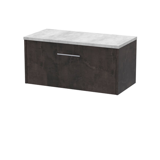 Hudson Reed 800mm Wall Hung 1 Drawer Vanity & Worktop