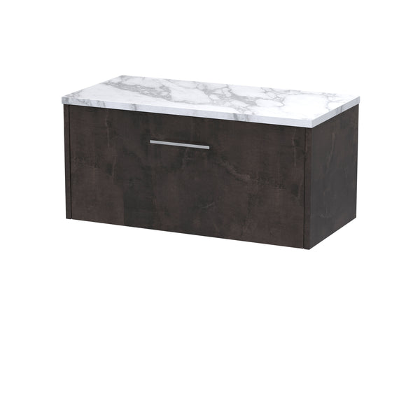 Hudson Reed 800 Wall Hung 1-Drawer Vanity & Laminate Worktop