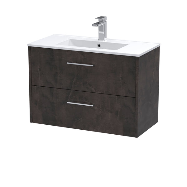 Hudson Reed 800mm Wall Hung 2 Drawer Vanity & Basin 2