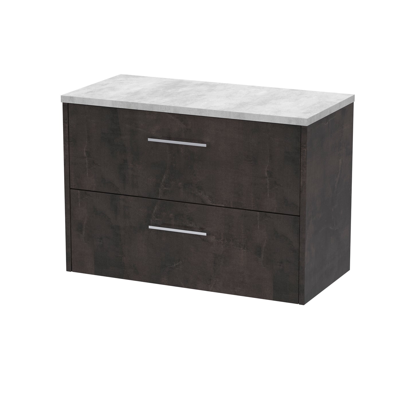 Hudson Reed 800mm Wall Hung 2 Drawer Vanity & Worktop