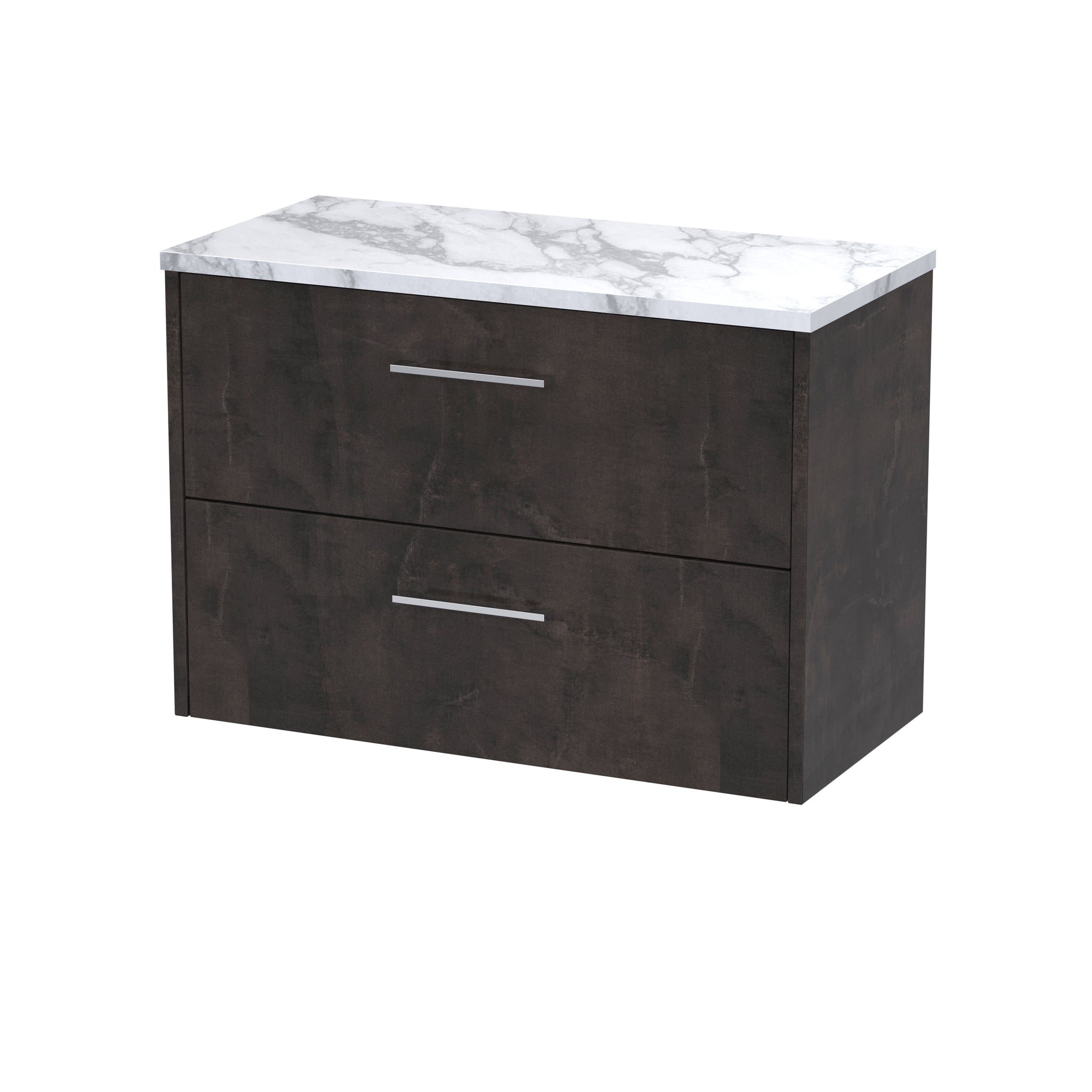 Hudson Reed 800 Wall Hung 2-Drawer Vanity & Laminate Worktop