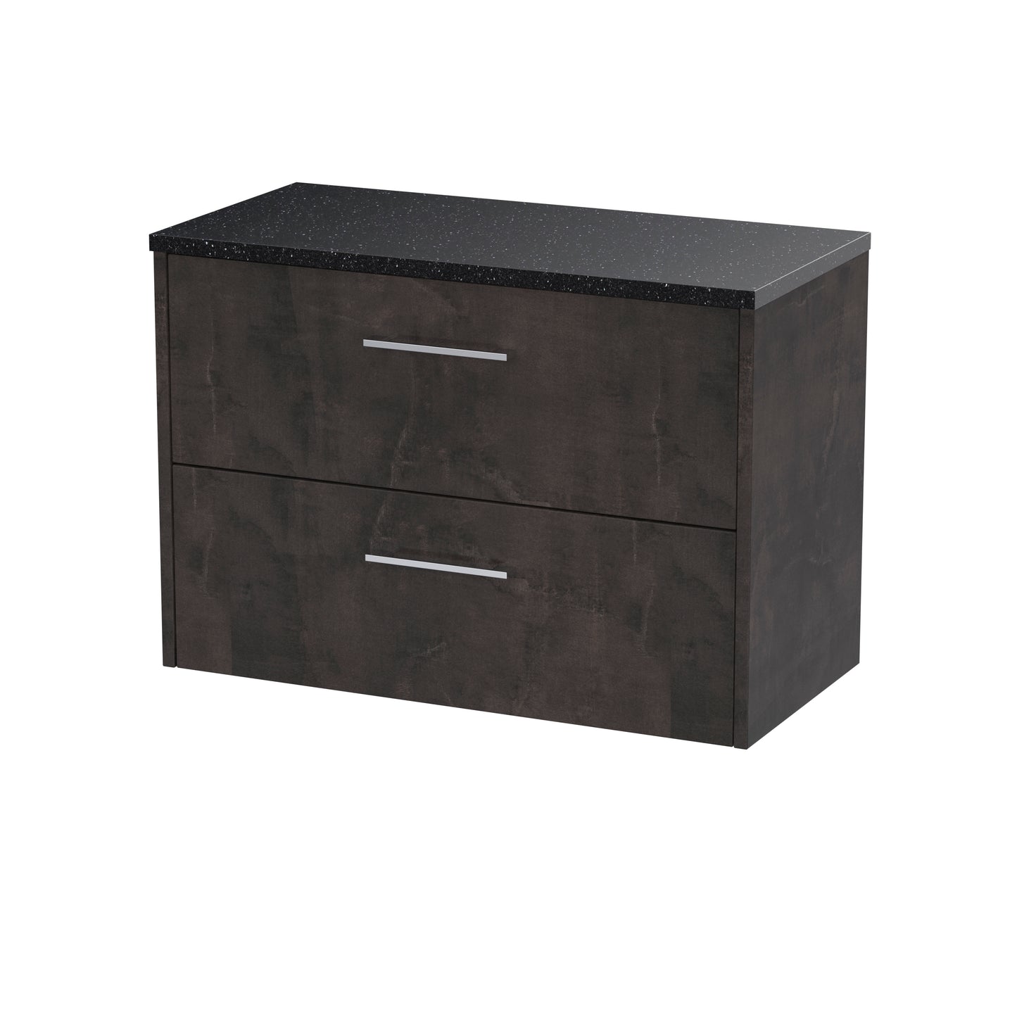 Hudson Reed 800mm Wall Hung 2 Drawer Vanity & Worktop