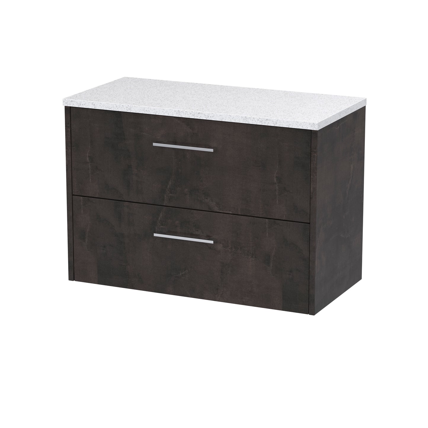Hudson Reed 800mm Wall Hung 2 Drawer Vanity & Worktop