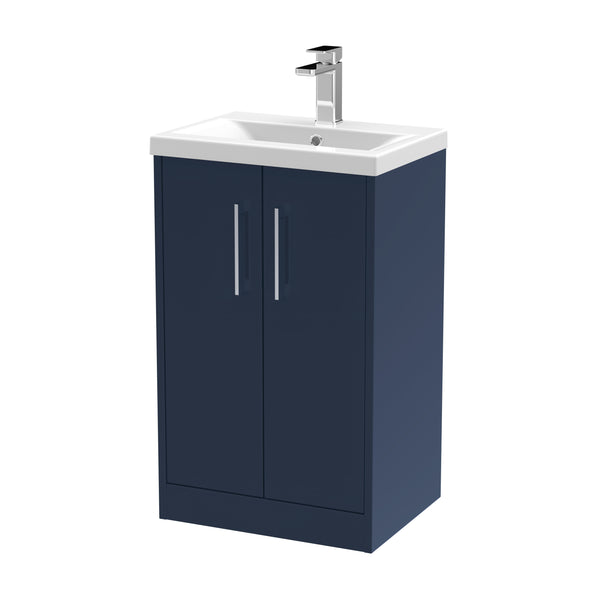 Hudson Reed 500mm Floor Standing 2-Door Vanity & Basin 1