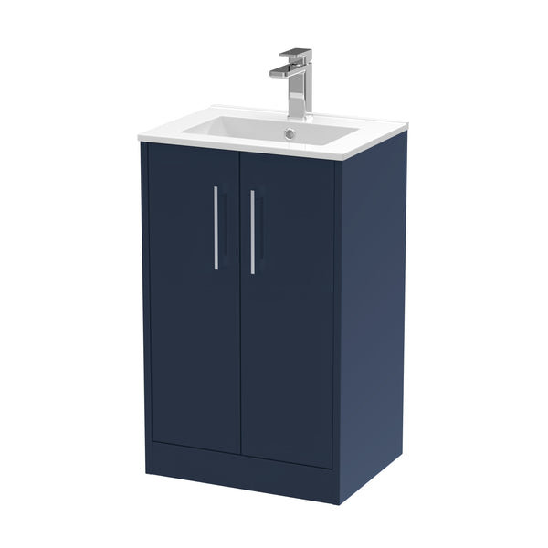 Hudson Reed 500mm Floor Standing 2-Door Vanity & Basin 2